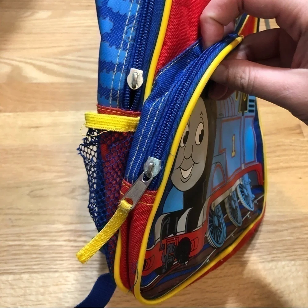 Thomas & Friends Tank Engine Train Small Backpack Blue Red Kids Preschool